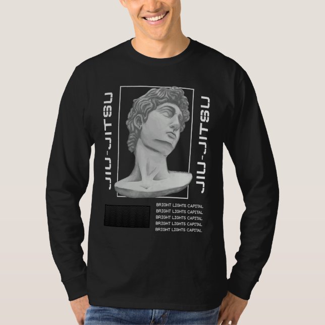 Jiu Jitsu Statue Head MMA Wrestling BJJ Boxing T-Shirt (Vorderseite)