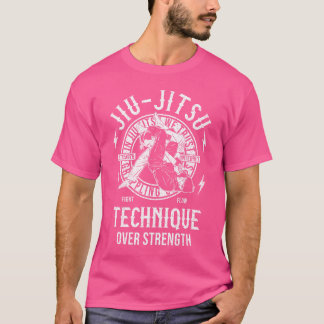 Jiu-Jitsu-Technik über Stärke Bjj T-Shirt