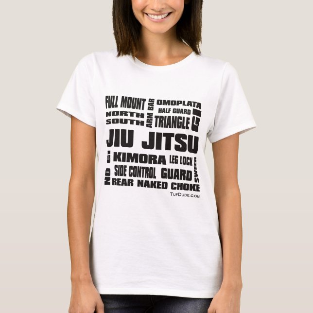 Jiu Jitsu - Terminologie T-Shirt (Vorderseite)