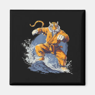 Jiu-Jitsu Tiger Kickboxen Kung Fu Taekwondo Magnet