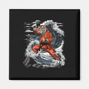 Jiu-Jitsu Tiger Kung Fu Taekwondo Kickboxen Marti Magnet