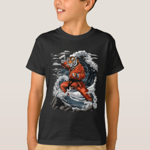 Jiu-Jitsu Tiger Kung Fu Taekwondo Kickboxen Marti T-Shirt