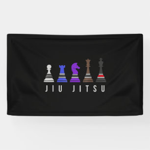 jiu jitsu Trainingschach, Geschenk bjj mit Text Banner