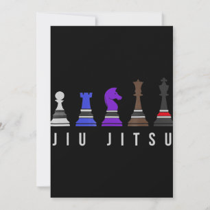 jiu jitsu    Trainingschach, Geschenk bjj mit Text Dankeskarte