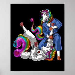 Jiu-Jitsu Unicorns Poster