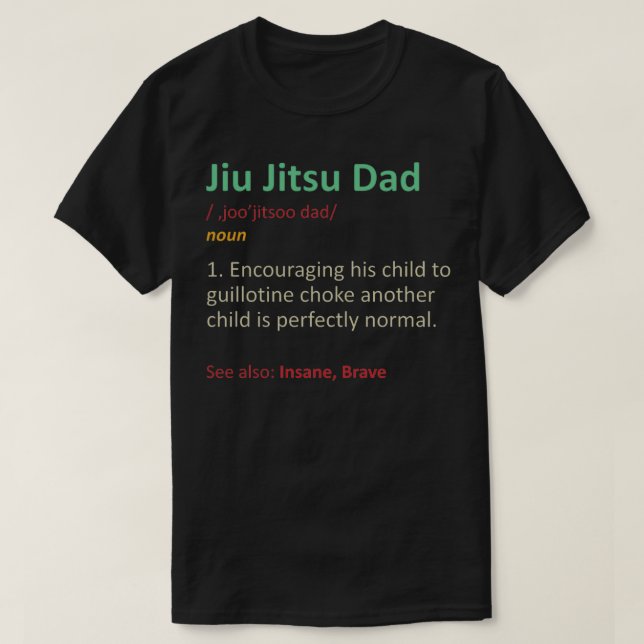 Jiu Jitsu Vater 1 T-Shirt (Design vorne)