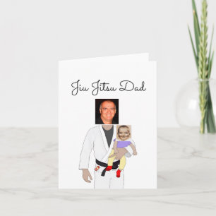 Jiu Jitsu Vater Benutzerdefinierte Foto und handge Einladung
