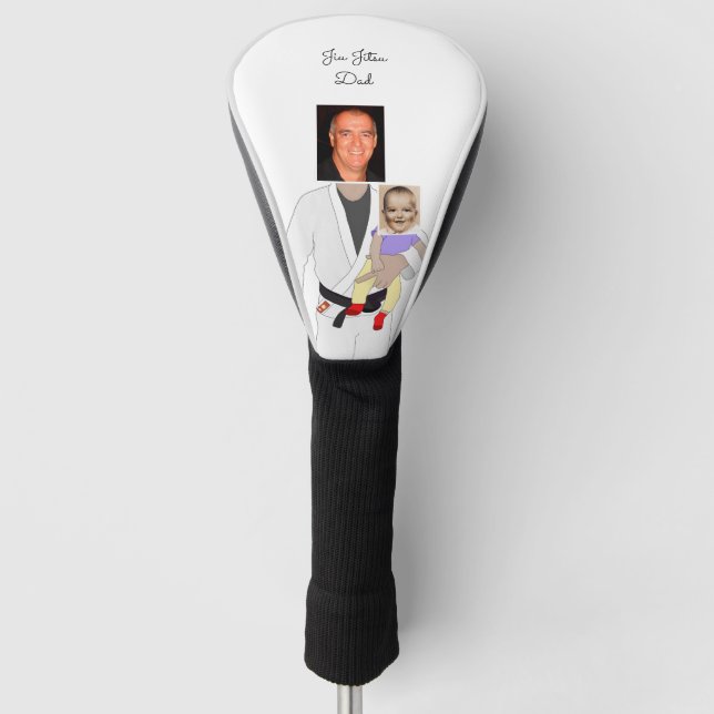 Jiu Jitsu Vater Benutzerdefinierte Foto und handge Golf Headcover (Vorderseite)