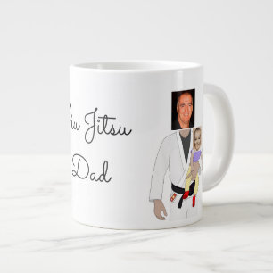 Jiu Jitsu Vater Benutzerdefinierte Foto und handge Jumbo-Tasse