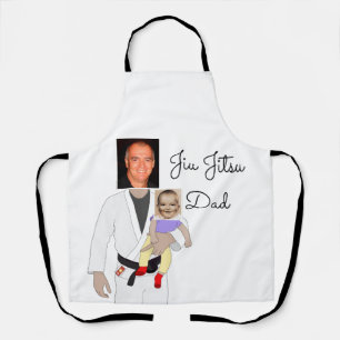 Jiu Jitsu Vater Benutzerdefinierte Foto und handge Schürze