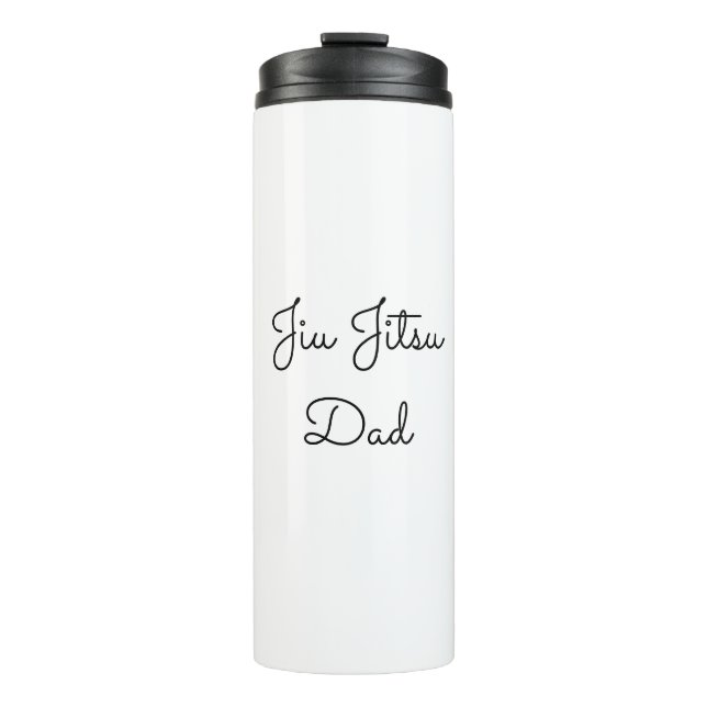 Jiu Jitsu Vater Benutzerdefinierte Foto und handge Thermosbecher (Vorderseite)