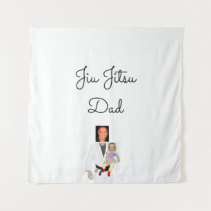 Jiu Jitsu Vater Benutzerdefinierte Foto und handge Wandteppich