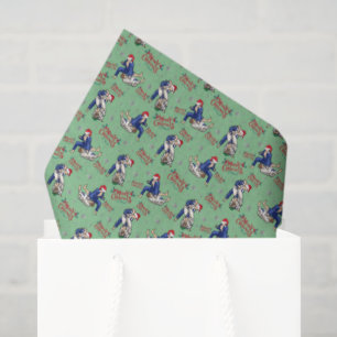Jiu Jitsu Weihnachts-Seidenpapier in Grün Seidenpapier