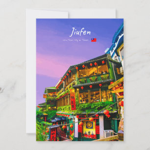 Jiufen, Taiwan - Antikes Teehaus Einladung