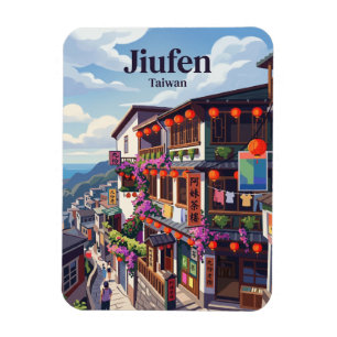 Jiufen Taiwan ist ein beliebtes Touristenziel, das Magnet