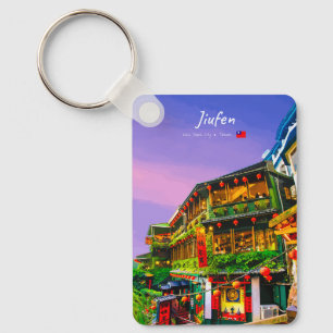 Jiufen, Taiwan - Klassisches, altes Teehaus Schlüsselanhänger