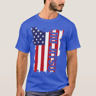 JiuJitsu American Flag MIXED MARTIAL ARTS T-Shirt