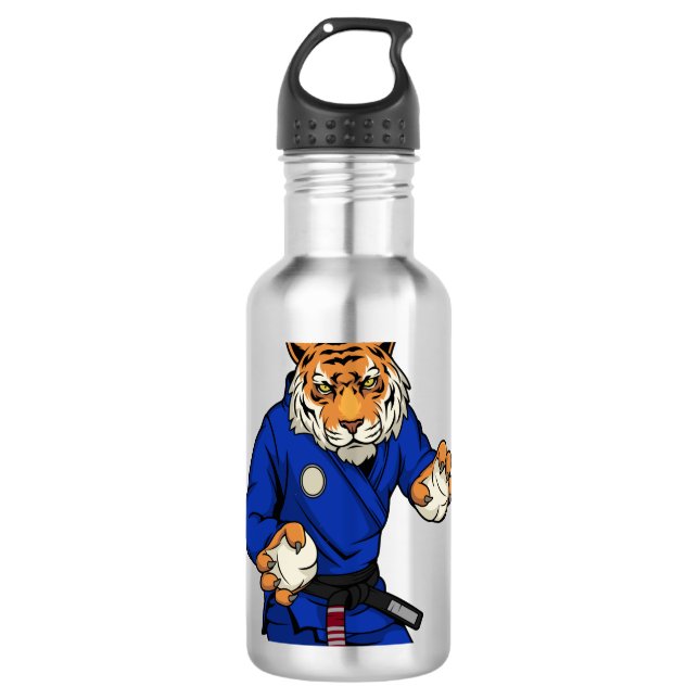 Jiujitsu Edelstahlflasche (Vorderseite)