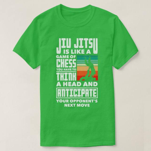 JiuJitsu ist wie ein Spiel von Schach Jiu Jitsu 2 T-Shirt (Design vorne)
