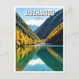 Jiuzhaigou Valley National Park China Postkarte