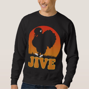 Jive Afro Retro Pick Weiße Schuhe Funny Türkei als Sweatshirt
