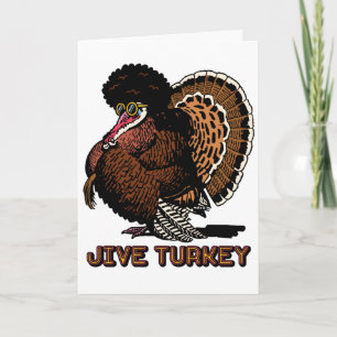 Jive Turkey Customizable Grußkarte Karte