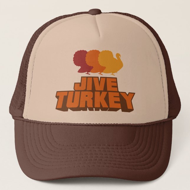 Jive Turkey Retro Trucker Hat Truckerkappe (Vorderseite)