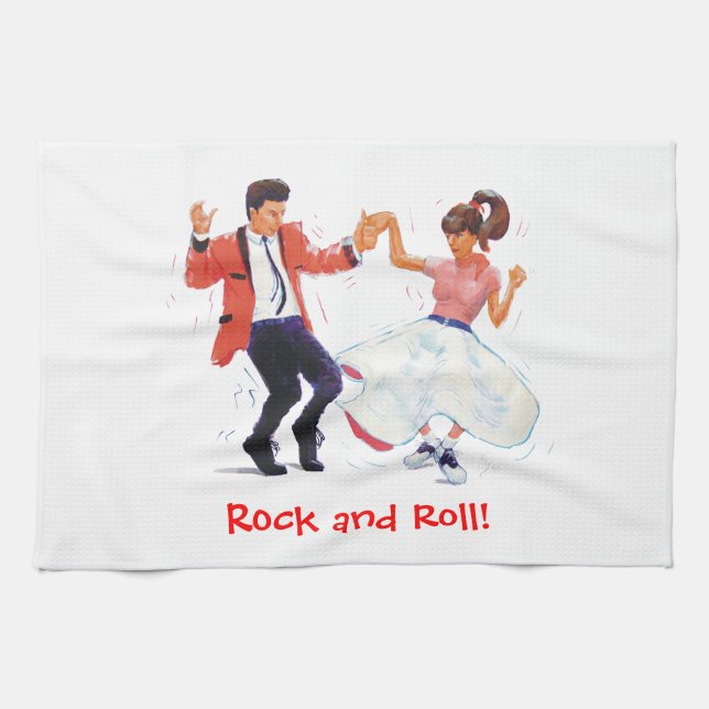 Jivers klassischer Fünfzigerjahre Küchentuch (Horizontal)