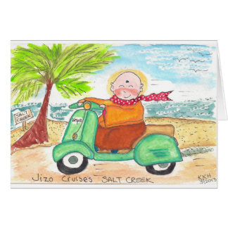 Jizo croise plage de crique de sel