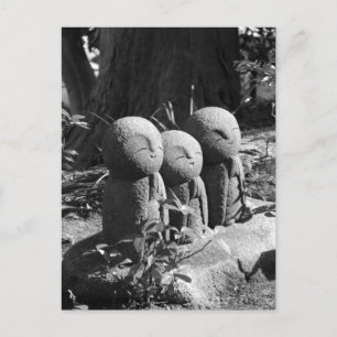 Jizo Statues, Hase Temple: Kamakura, Japan Postcar Postkarte