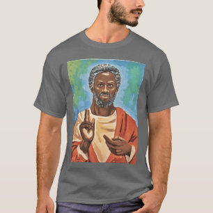 JJ Evans Schwarze Jesus-Malerei Goodimes Freunde T-Shirt