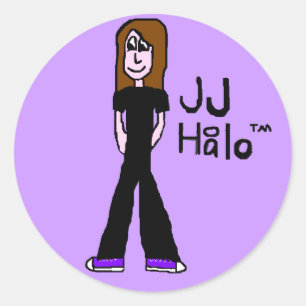 JJ Halo-Aufkleber Runder Aufkleber