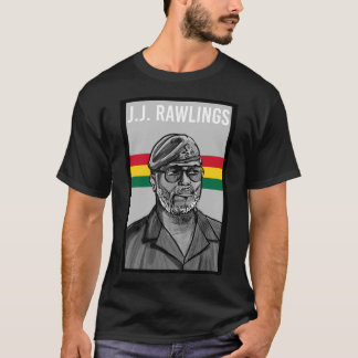 JJ Rawlings Ghana dessin T-shirt classique