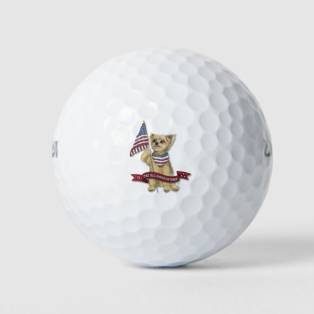 JJ The All American Yorkie Golfball (Vorderseite)