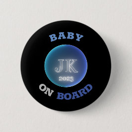 JK 2023 Abzeichen Baby on board Bigger Letters Button