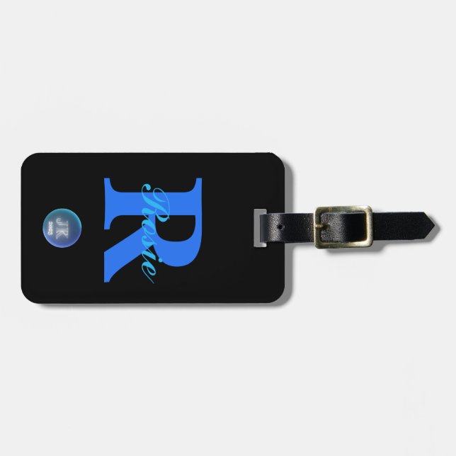 JK 2023 Gepäckanhänger Doppelseitiges Monogramm (Vorderseite horizontal)