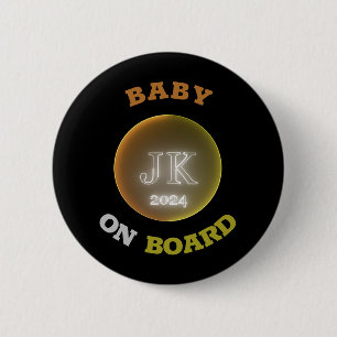 JK 2024 Abzeichen Baby On Board Bigger Letters Button