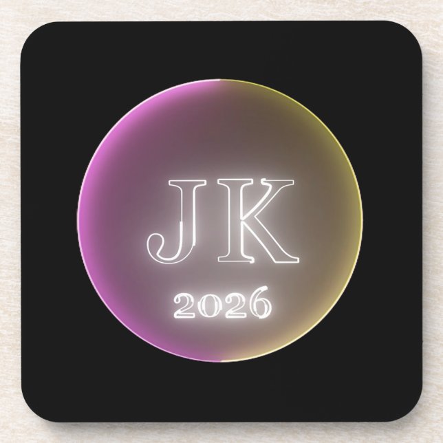 JK 2026 Hart-Coaster Getränkeuntersetzer (Vorderseite)