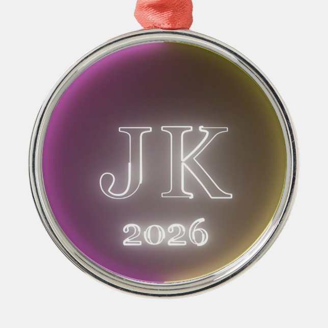 JK 2026 ORNAMENT AUS METALL (Vorne)