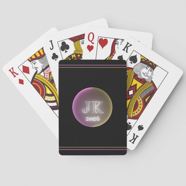 JK 2026 Playing Cards Lines Spielkarten (Rückseite)