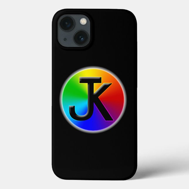 JK Farbrad Logo-Gehäuse iPhone (schwarz) Case-Mate iPhone Hülle (Rückseite)