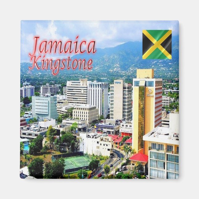 JM005 KINGSTON, Jamaika, Amerika, Kühlschrank Magnet (Vorne)
