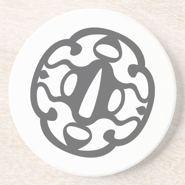 JMAC Sandstone Untersetzer - Grau (Vorne)