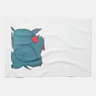 JMCdesign blaue Nashorn-Geschirrtücher Handtuch