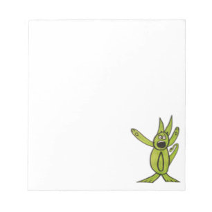 JMCdesign grüner Hund 5,5" x 6" Notizblock - 40