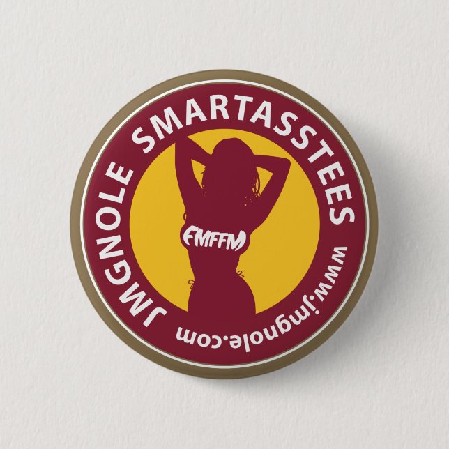 JMGNole SmartAssTees Logo - Gold Button (Vorderseite)