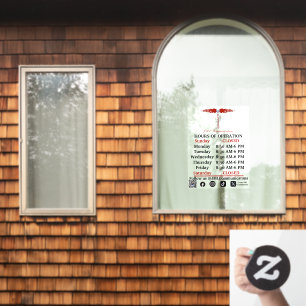JML Communications Betriebszeiten Fensteraufkleber
