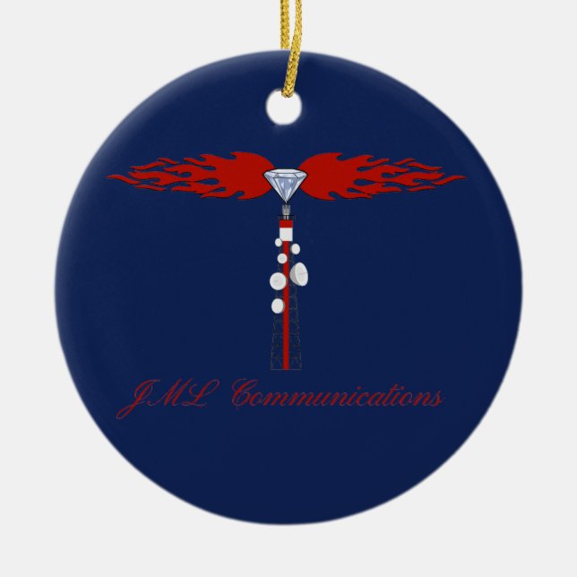 JML Communications Holiday Keramik Ornament (Vorne)