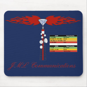JML Communications Tower Logo & RSRP Signalstärke Mousepad