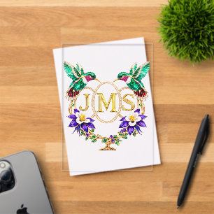 JMS Kolibri Benutzerdefinierte Hochzeit mit belieb Acryleinladungen